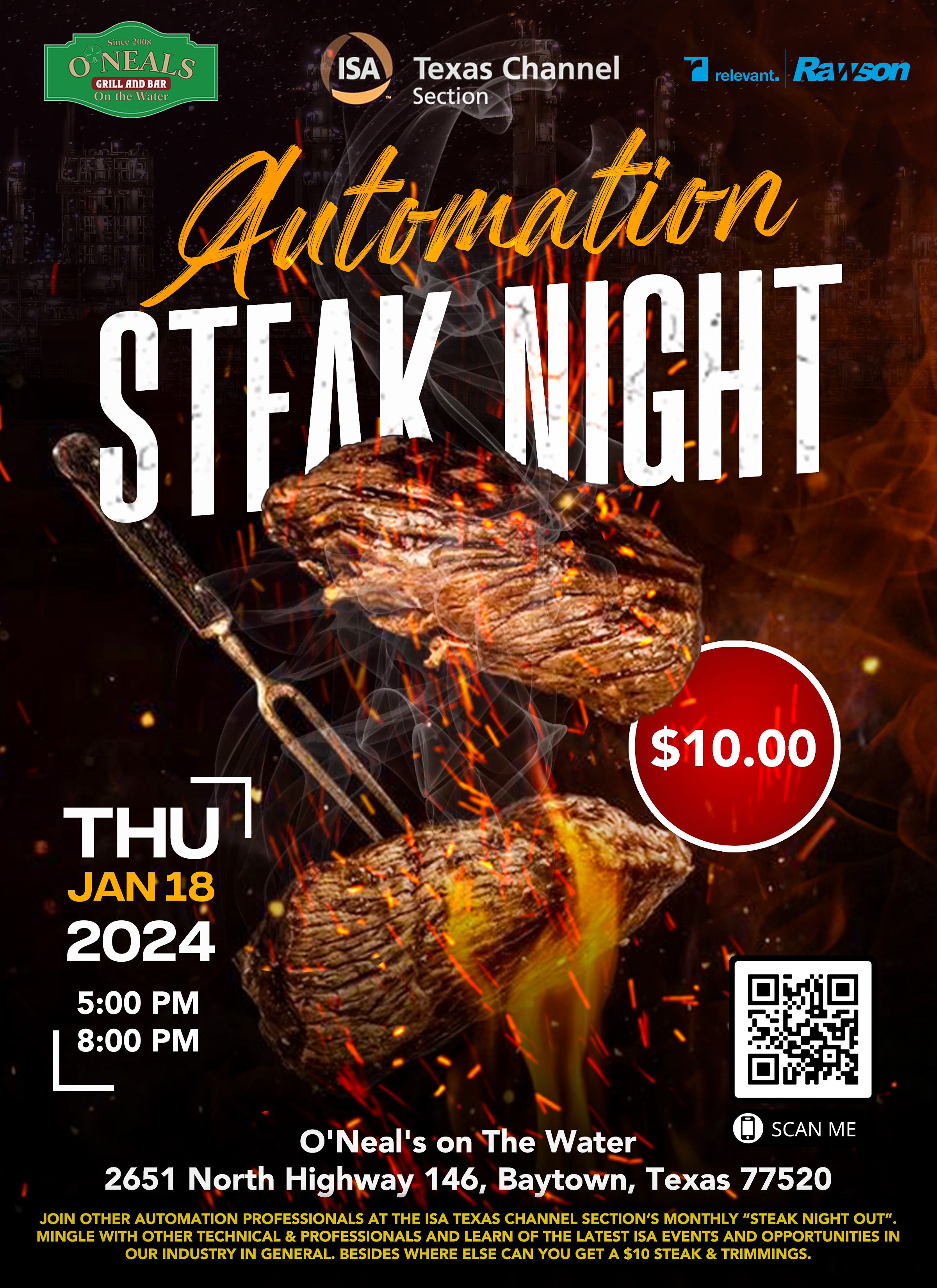 ISA Texas Steak Night